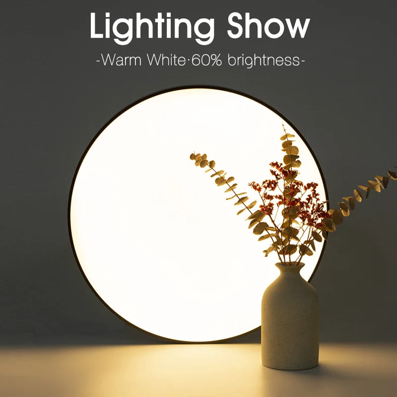 Smart LED Ceiling Light - Modern Dimmable with Remote Control