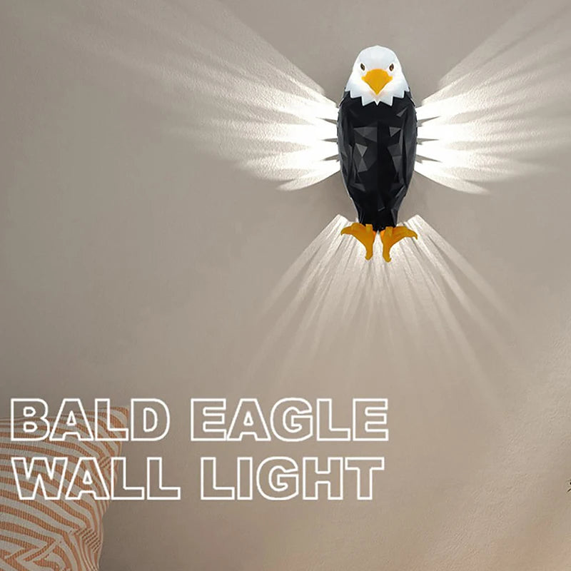 Eagle Wall Lamp – 3D Sculptural Night Light for Home Decor