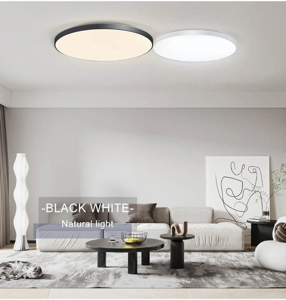 Smart LED Ceiling Light - Modern Dimmable with Remote Control