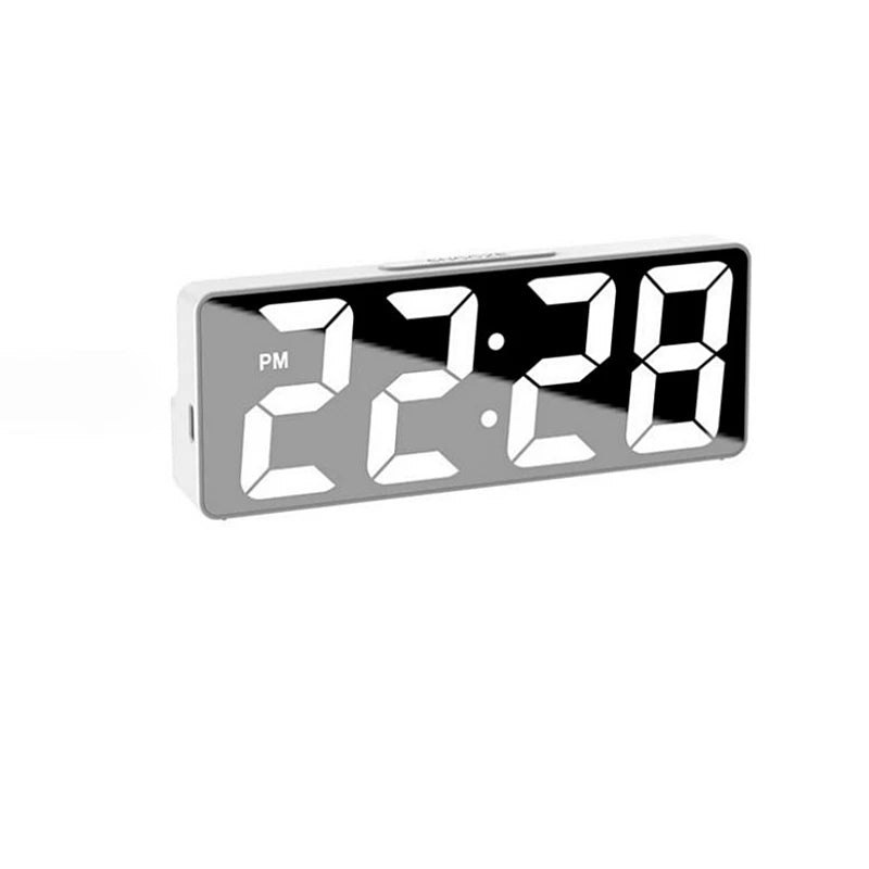 NieNie Digital LED Alarm Clock - Voice Control with Temperature Display