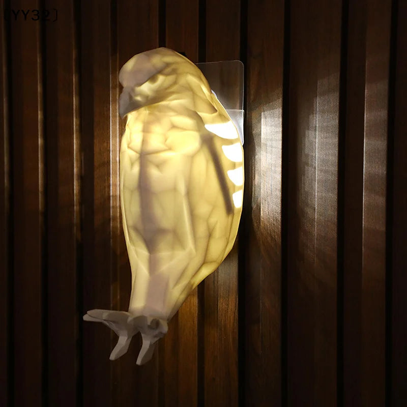 Eagle Wall Lamp – 3D Sculptural Night Light for Home Decor