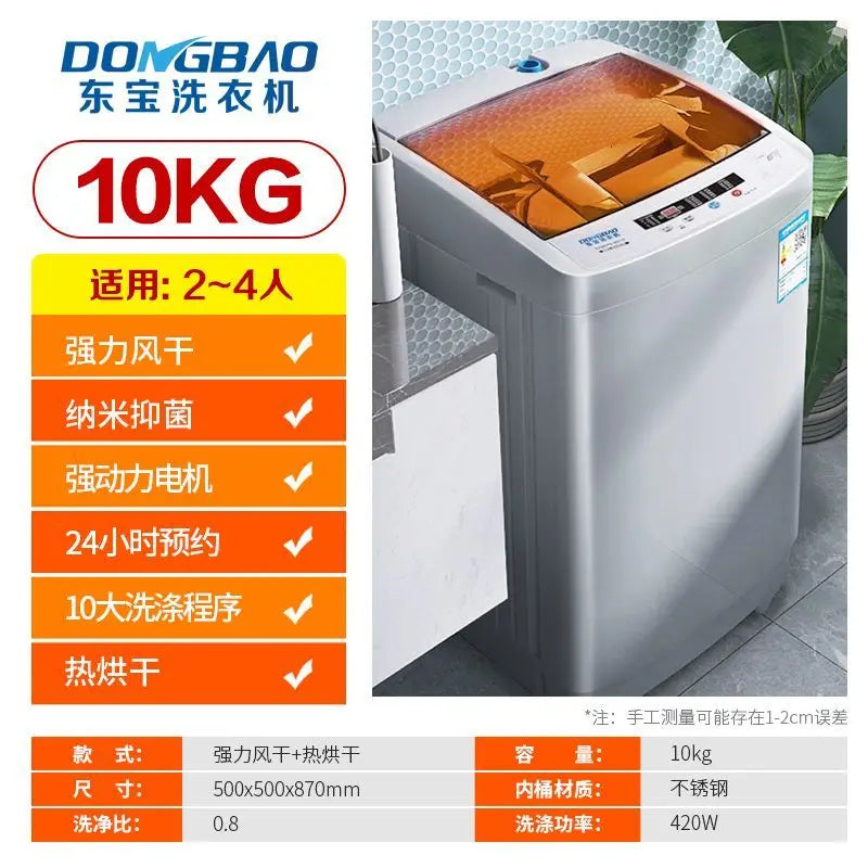 Automatic Washing Machine Large Capacity Household Dormitory Single Pulsator Rental Room  portable washing machine