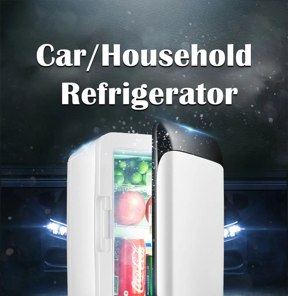 10 liters mini refrigerator car home dual-use car refrigerator car heating and cooling box dormitory insulin refrigerator